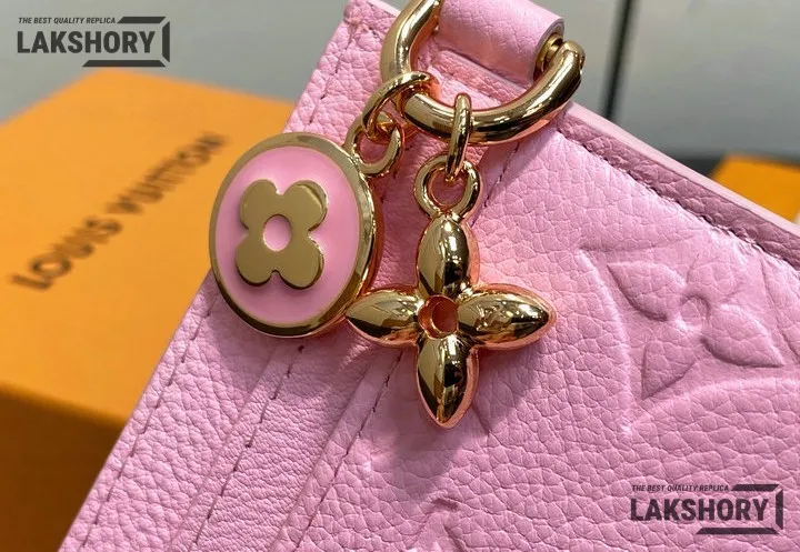 Louis Vuitton 1:1 Mirror Replica LV Charms Card Holder Monogram Empreinte 7CM/2.8IN Louis Vuitton Replica Wallets Louis Vuitton 1:1 Mirror Replica LV Charms Card Holder Monogram Empreinte 7CM/2.8IN Louis Vuitton Replica Wallets