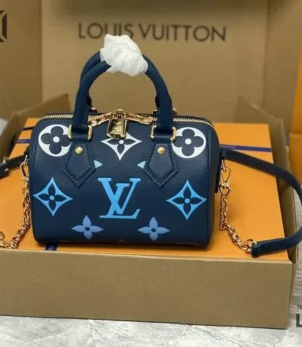 Louis Vuitton 1:1 Mirror Replica Speedy Bandouliere 20 Degrade Blue 20.5CM/8.1IN Louis Vuitton Replica Speedy