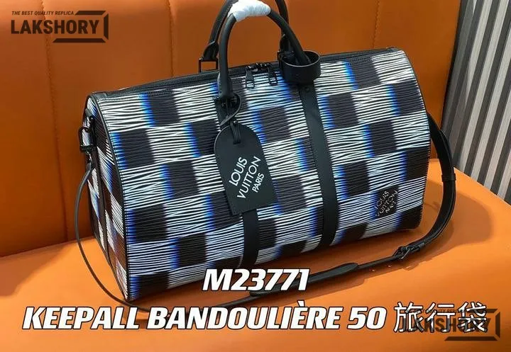 Louis Vuitton 1:1 Mirror Replica Keepall Bandoulire 50 A05 Blue Moon 50CM/19.7IN Louis Vuitton Replica Keepall Louis Vuitton 1:1 Mirror Replica Keepall Bandoulire 50 A05 Blue Moon 50CM/19.7IN Louis Vuitton Replica Keepall