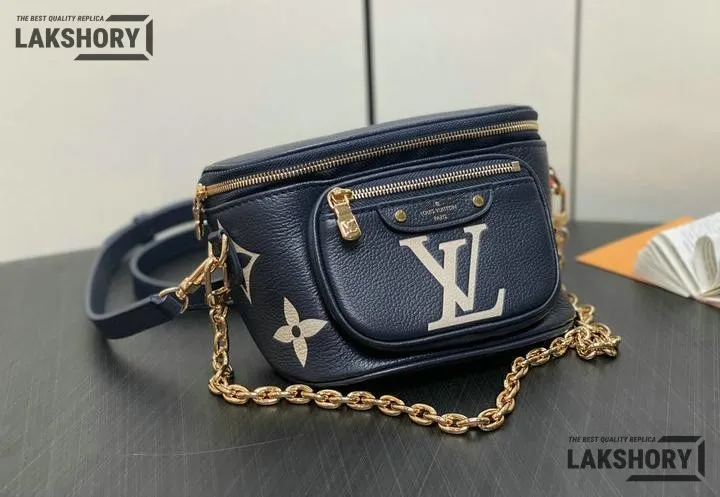 Louis Vuitton 1:1 Mirror Replica Empreinte Giant Mini By The Pool Bumbag Blue 17CM/6.7IN Louis Vuitton Replica Bumbag Louis Vuitton 1:1 Mirror Replica Empreinte Giant Mini By The Pool Bumbag Blue 17CM/6.7IN Louis Vuitton Replica Bumbag