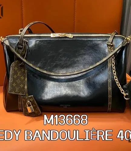 Louis Vuitton 1:1 Mirror Replica Speedy P9 Bandouliere 40 Monogram Black 40CM/15.7IN Louis Vuitton Replica Speedy