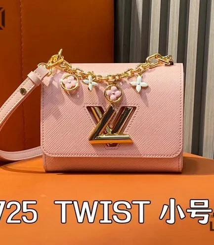 Louis Vuitton 1:1 Mirror Replica Twist PM Epi Jasmine Pink Rose 19CM/7.5IN Louis Vuitton Replica Twist