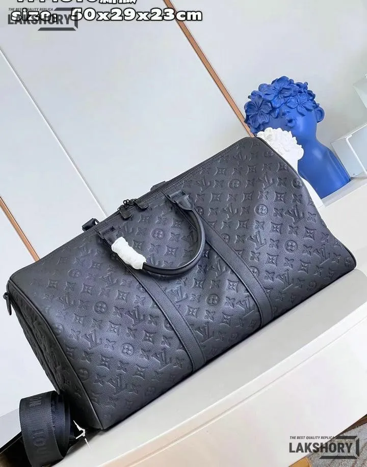 Louis Vuitton 1:1 Mirror Replica Keepall Bandoulire 50 Monogram Shadow Leather 50CM/19.7IN Louis Vuitton Replica Keepall Louis Vuitton 1:1 Mirror Replica Keepall Bandoulire 50 Monogram Shadow Leather 50CM/19.7IN Louis Vuitton Replica Keepall