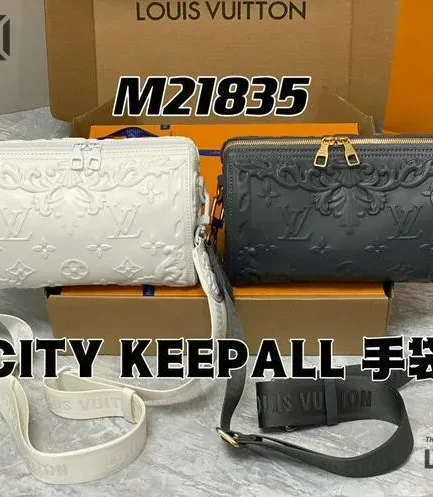 Louis Vuitton 1:1 Mirror Replica Calfskin Debossed Monogram Versailles City Keepall 27CM/10.6IN Louis Vuitton Replica Keepall