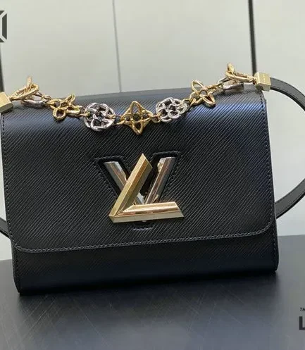 Louis Vuitton 1:1 Mirror Replica Epi Twist MM Flowers Chain Shoulder Bag 23CM/9.1IN Louis Vuitton Replica Twist