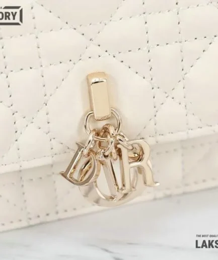 Dior 1:1 Mirror Replica Lambskin My Dior Mini Bag White Cannage 21CM/8.3IN Christian Dior Other Styles