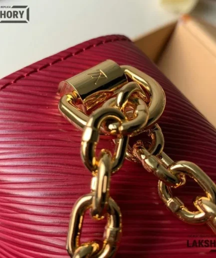 Louis Vuitton 1:1 Mirror Replica Epi Leather Twist MM Shoulder Bag 23CM/9.1IN Louis Vuitton Replica Twist