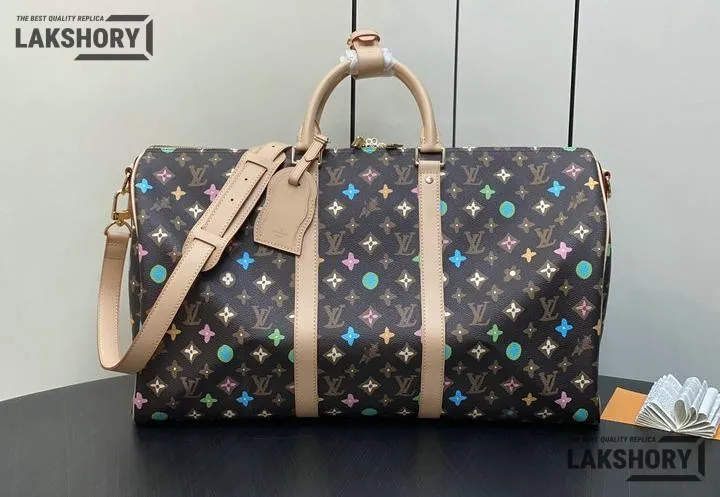 Louis Vuitton 1:1 Mirror Replica Keepall Bandouliere 50 x Tyler the Creator 50CM/19.7IN Louis Vuitton Replica Keepall Louis Vuitton 1:1 Mirror Replica Keepall Bandouliere 50 x Tyler the Creator 50CM/19.7IN Louis Vuitton Replica Keepall