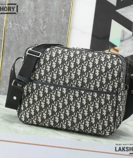 Dior 1:1 Mirror Replica Baby Canvas Changing Bag Beige & Black 38CM/15IN Christian Dior Other Styles