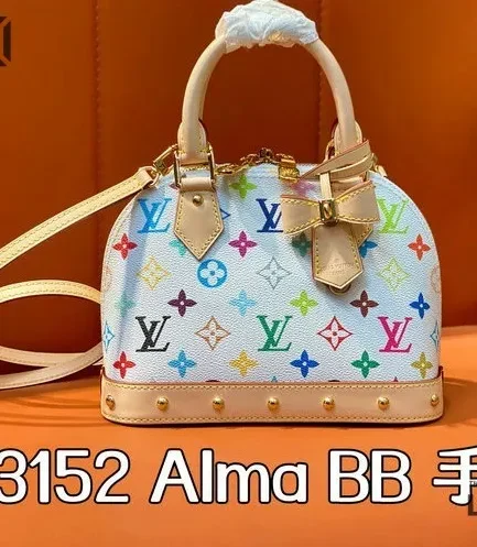 Louis Vuitton 1:1 Mirror Replica Alma BB Monogram Canvas Multicolored 23.5CM/9.3IN Louis Vuitton Replica Alma