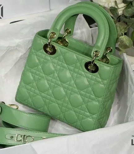 Dior 1:1 Mirror Replica Leather Cannage Small My Lady Dior 20CM/7.9IN Christian Dior Replica Lady