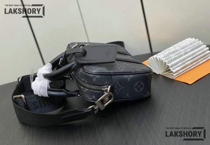 Louis Vuitton 1:1 Mirror Replica Nano Porte Documents Voyage Monogram Eclipse 20CM/7.9IN Louis Vuitton Replica Business Bags Louis Vuitton 1:1 Mirror Replica Nano Porte Documents Voyage Monogram Eclipse 20CM/7.9IN Louis Vuitton Replica Business Bags