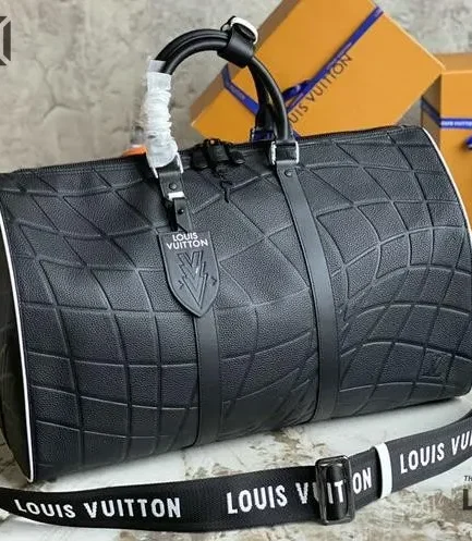 Louis Vuitton 1:1 Mirror Replica Keepall Bandouliere 50 FIFA World Cup Embossed Taurillon 50CM/19.7IN Louis Vuitton Replica Keepall