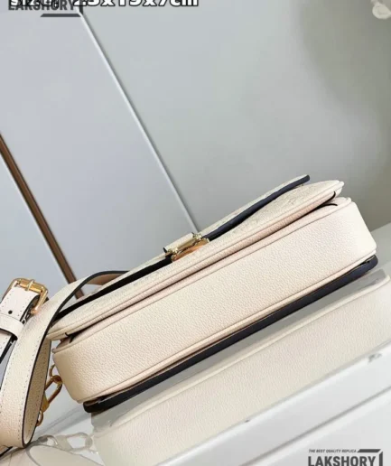 Louis Vuitton 1:1 Mirror Replica Dune Creme Monogram Empreinte Pochette Metis Bag 25CM/9.8IN Louis Vuitton Replica Pochette Metis