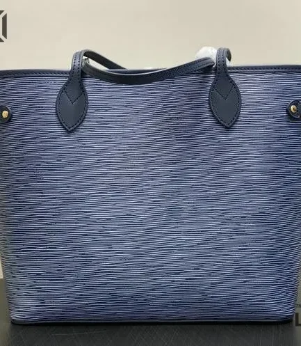 Louis Vuitton 1:1 Mirror Replica Epi Neverfull MM Blue Denim Light 31CM/12.2IN Louis Vuitton Replica Neverfull
