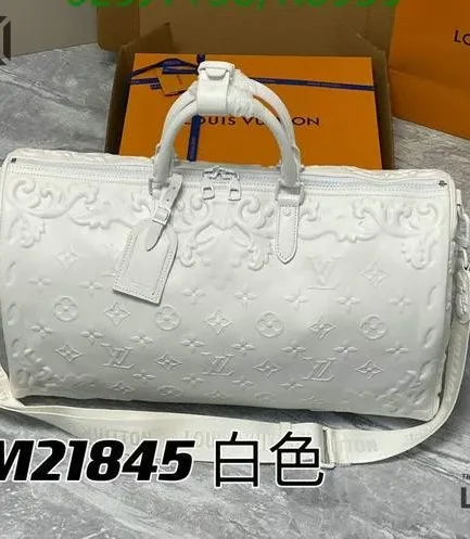 Louis Vuitton 1:1 Mirror Replica Calfskin Debossed Monogram Versailles City Keepall 50CM/19.7IN Louis Vuitton Replica Keepall
