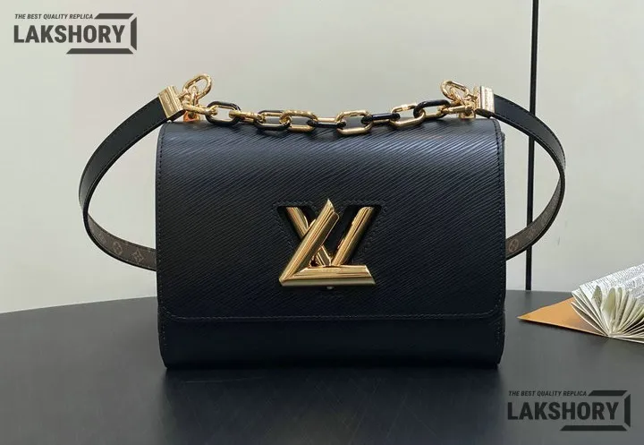 Louis Vuitton 1:1 Mirror Replica Twist MM Slim Epi Leather 23CM/9.1IN Louis Vuitton Replica Twist Louis Vuitton 1:1 Mirror Replica Twist MM Slim Epi Leather 23CM/9.1IN Louis Vuitton Replica Twist