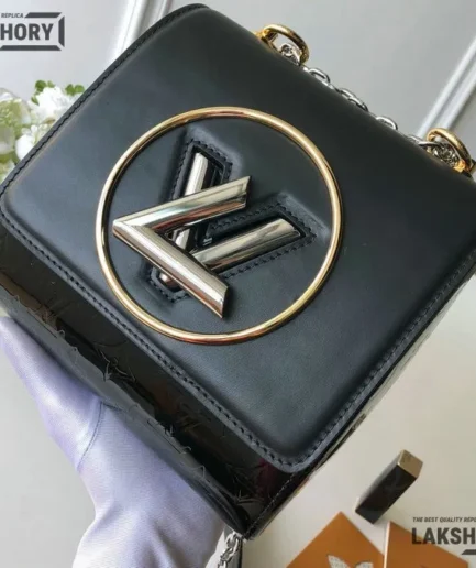 Louis Vuitton 1:1 Mirror Replica Twist Monogram Leather Pochette 19.5CM/7.7IN Louis Vuitton Replica Twist