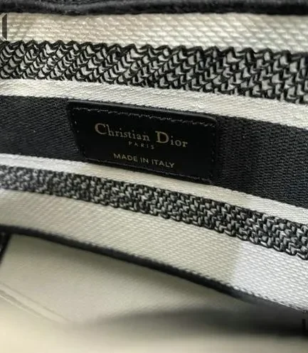 Dior 1:1 Mirror Replica Toile de Jouy Voyage Lady D-Lite White 24CM/9.4IN Christian Dior Replica Lady