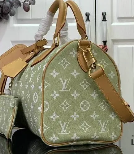 Louis Vuitton 1:1 Mirror Replica Speedy P9 Bandoulire 30 Frozen Lime Monogram 32CM/12.6IN Louis Vuitton Replica Speedy