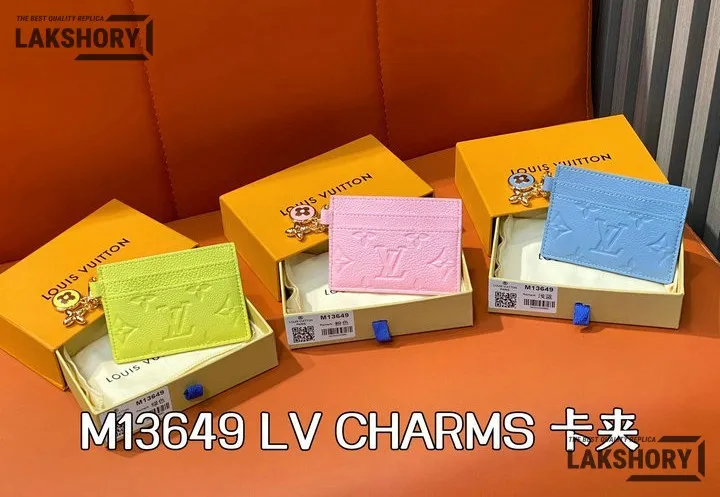 Louis Vuitton 1:1 Mirror Replica LV Charms Card Holder Monogram Empreinte 7CM/2.8IN Louis Vuitton Replica Wallets Louis Vuitton 1:1 Mirror Replica LV Charms Card Holder Monogram Empreinte 7CM/2.8IN Louis Vuitton Replica Wallets