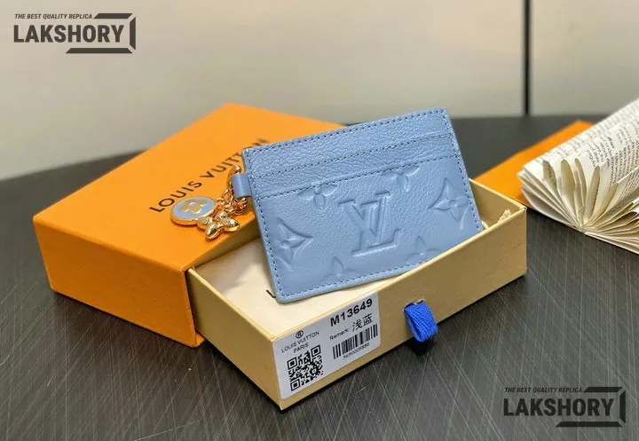 Louis Vuitton 1:1 Mirror Replica LV Charms Card Holder Monogram Empreinte 7CM/2.8IN Louis Vuitton Replica Wallets Louis Vuitton 1:1 Mirror Replica LV Charms Card Holder Monogram Empreinte 7CM/2.8IN Louis Vuitton Replica Wallets