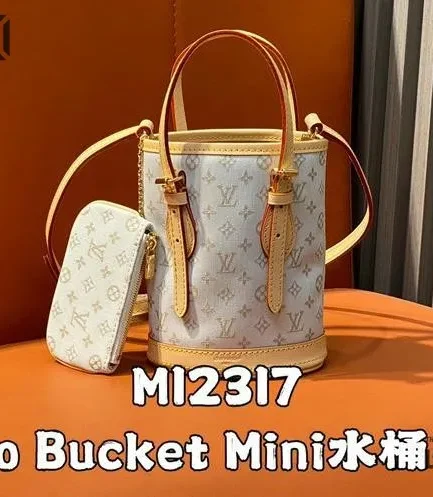 Louis Vuitton 1:1 Mirror Replica Nano Bucket Mastic Monogram Canvas 17CM/6.7IN Louis Vuitton Replica Neo