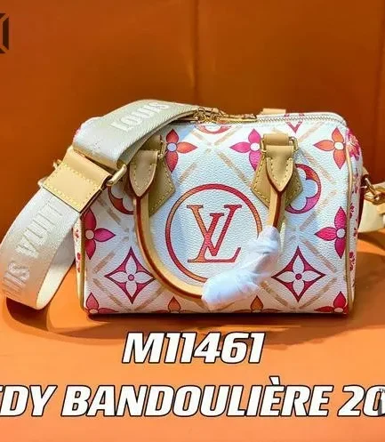 Louis Vuitton 1:1 Mirror Replica LV By The Pool Speedy Bandoulière 20 Coral 20.5CM/8.1IN Louis Vuitton Replica Speedy