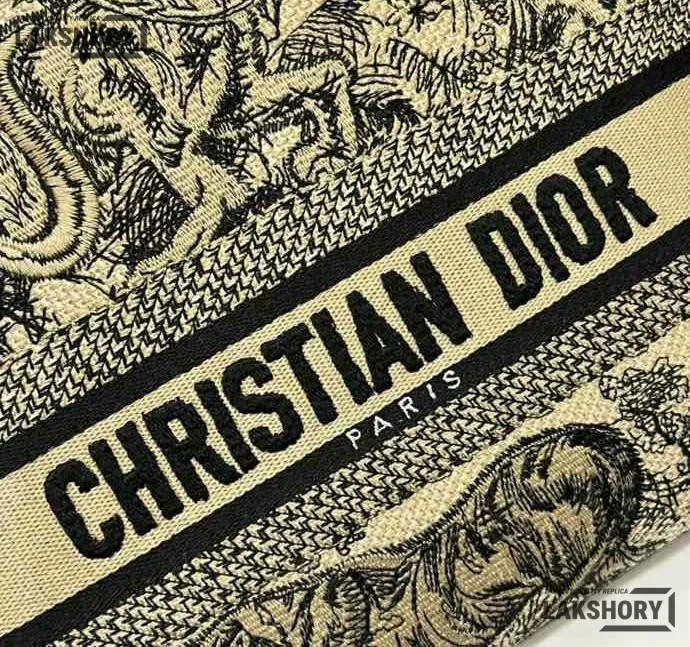 Dior 1:1 Mirror Replica Beige Toile de Jouy Embroidered Lady D-Lite 24CM/9.4IN Christian Dior Replica Lady Dior 1:1 Mirror Replica Beige Toile de Jouy Embroidered Lady D-Lite 24CM/9.4IN Christian Dior Replica Lady