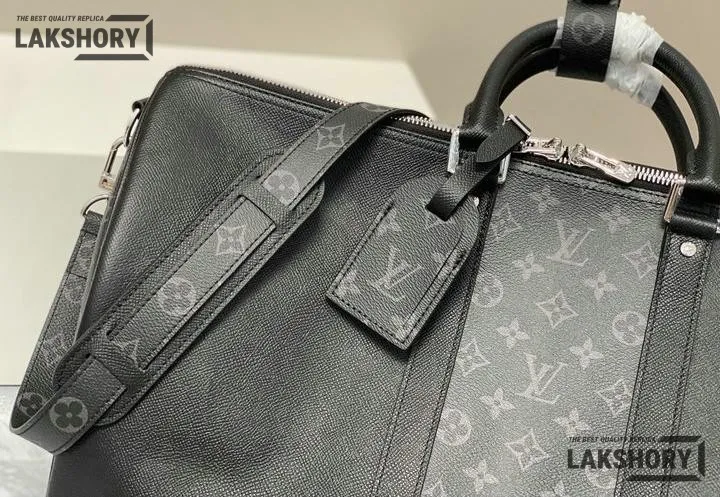 Louis Vuitton 1:1 Mirror Replica Taiga Eclipse Keepall Bandouliere 50 Black 50CM/19.7IN Louis Vuitton Replica Keepall Louis Vuitton 1:1 Mirror Replica Taiga Eclipse Keepall Bandouliere 50 Black 50CM/19.7IN Louis Vuitton Replica Keepall
