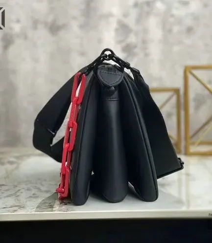 Louis Vuitton 1:1 Mirror Replica Lambskin Embossed Monogram Coussin PM Black White 26CM/10.2IN Louis Vuitton Replica Coussin