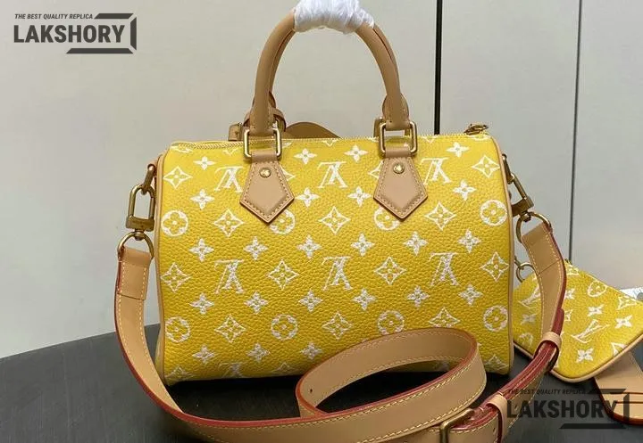 Louis Vuitton 1:1 Mirror Replica Monogram Speedy P9 Bandouliere 25 Runway 25CM/9.8IN Louis Vuitton Replica Speedy Louis Vuitton 1:1 Mirror Replica Monogram Speedy P9 Bandouliere 25 Runway 25CM/9.8IN Louis Vuitton Replica Speedy
