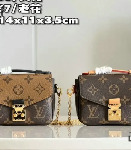 Louis Vuitton 1:1 Mirror Replica Micro Metis Mini Bag 14CM/5.5IN Louis Vuitton Replica Pochette Metis