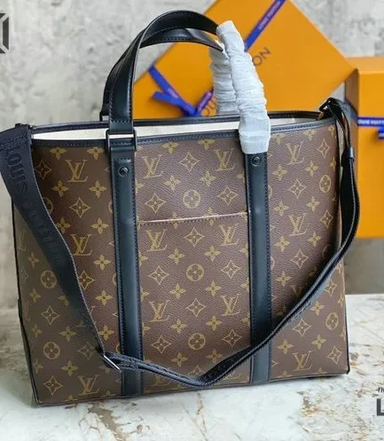 Louis Vuitton 1:1 Mirror Replica Monogram Macassar Weekend Tote PM 37CM/14.6IN Replica Tote Bags