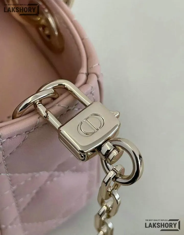 Dior 1:1 Mirror Replica Lambskin Lady D-Joy Micro Cannage 16CM/6.3IN Christian Dior Replica Lady Dior 1:1 Mirror Replica Lambskin Lady D-Joy Micro Cannage 16CM/6.3IN Christian Dior Replica Lady