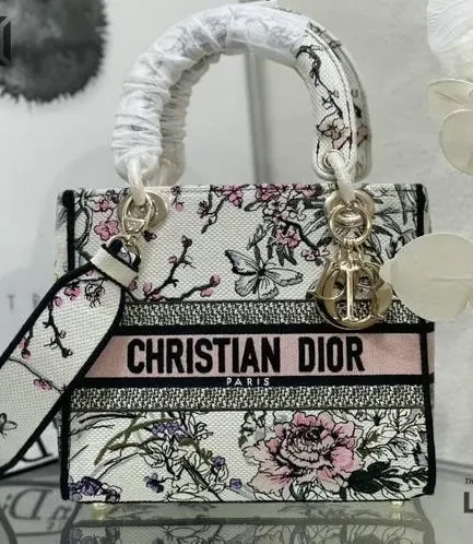 Dior 1:1 Mirror Replica Multicolor Lady D-Lite Saisons Printemps-Été 24CM/9.4IN Christian Dior Replica Lady