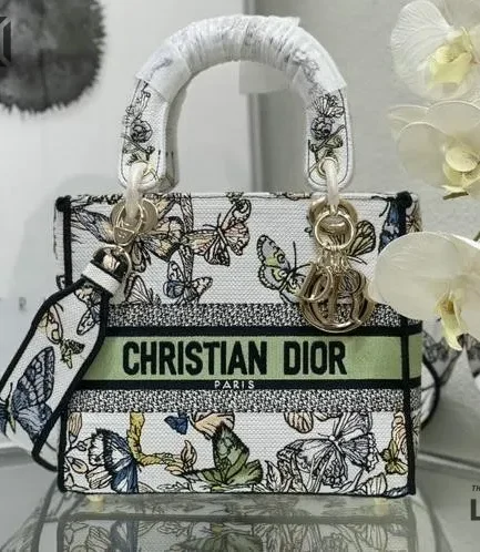 Dior 1:1 Mirror Replica Toile de Jouy Mexico Lady D-Lite Multicolor 24CM/9.4IN Christian Dior Replica Lady