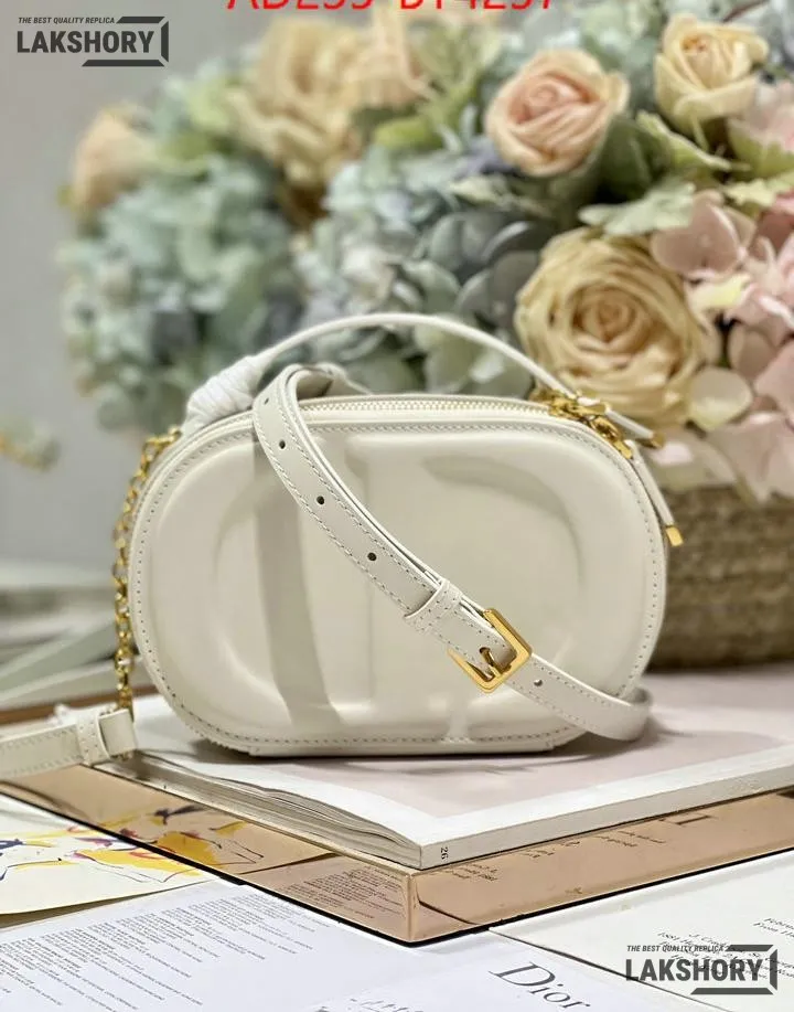 Dior 1:1 Mirror Replica Calfskin Oval CD Signature Camera Crossbody Bag Christian Dior Other Styles Dior 1:1 Mirror Replica Calfskin Oval CD Signature Camera Crossbody Bag Christian Dior Other Styles