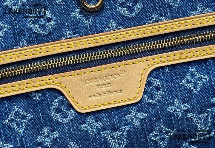 Louis Vuitton 1:1 Mirror Replica Neverfull MM Monogram Denim 31CM/12.2IN Louis Vuitton Replica Neverfull Louis Vuitton 1:1 Mirror Replica Neverfull MM Monogram Denim 31CM/12.2IN Louis Vuitton Replica Neverfull