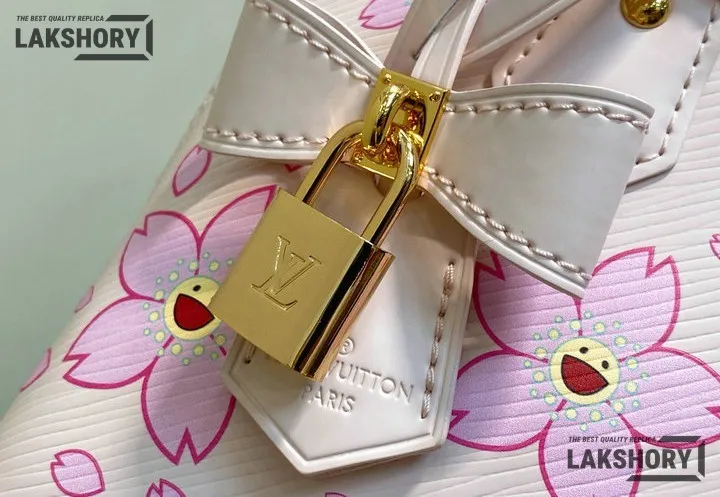 Louis Vuitton 1:1 Mirror Replica LV x TM Alma BB Epi Pink 23.5CM/9.3IN Louis Vuitton Replica Alma Louis Vuitton 1:1 Mirror Replica LV x TM Alma BB Epi Pink 23.5CM/9.3IN Louis Vuitton Replica Alma