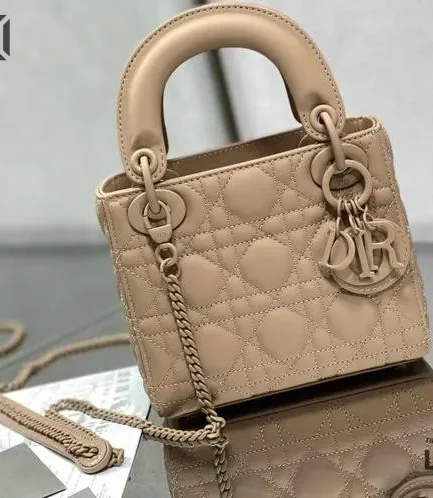 Dior 1:1 Mirror Replica Mini Ultra Matte Lady Dior Chain Bag 17CM/6.7IN Christian Dior Replica Lady