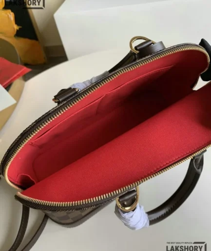 Louis Vuitton 1:1 Mirror Replica Alma PM Damier Ebene 32CM/12.6IN Louis Vuitton Replica Alma