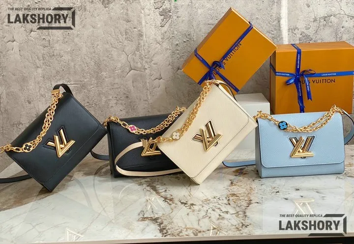 Louis Vuitton 1:1 Mirror Replica Twist MM Epi Leather Shoulder Bag 23CM/9.1IN Louis Vuitton Replica Twist Louis Vuitton 1:1 Mirror Replica Twist MM Epi Leather Shoulder Bag 23CM/9.1IN Louis Vuitton Replica Twist