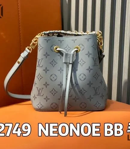 Louis Vuitton 1:1 Mirror Replica Ink Braided Neonoe BB Trianon Gray 20CM/7.9IN Louis Vuitton Replica Neo