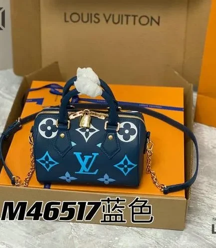 Louis Vuitton 1:1 Mirror Replica Speedy Bandouliere 20 Degrade Blue 20.5CM/8.1IN Louis Vuitton Replica Speedy