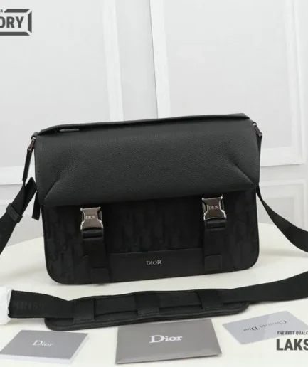 Dior 1:1 Mirror Replica Explorer Canvas Oblique Leather Messenger Bag Christian Dior Other Styles