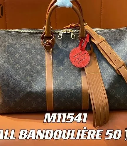 Louis Vuitton 1:1 Mirror Replica Keepall Bandouliere 50 Monogram Dust 50CM/19.7IN Louis Vuitton Replica Keepall
