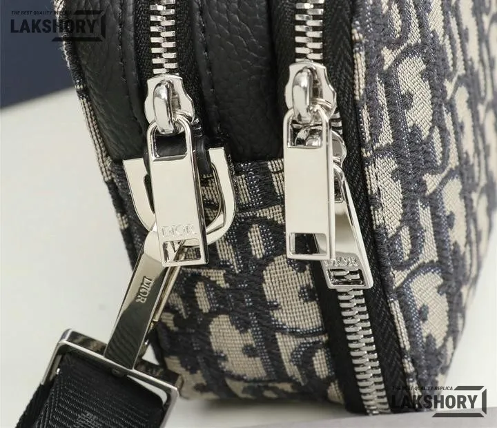 Dior 1:1 Mirror Replica Double Zip Canvas Crossbody Pouch 17CM/6.7IN Christian Dior Other Styles Dior 1:1 Mirror Replica Double Zip Canvas Crossbody Pouch 17CM/6.7IN Christian Dior Other Styles