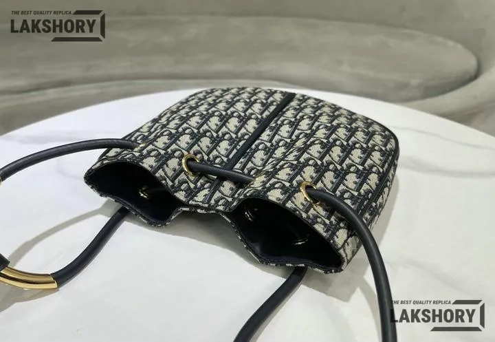 Dior 1:1 Mirror Replica Oblique Nolita Bag Blue & Beige Canvas Christian Dior Other Styles Dior 1:1 Mirror Replica Oblique Nolita Bag Blue & Beige Canvas Christian Dior Other Styles