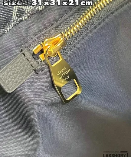 Louis Vuitton 1:1 Mirror Replica Denim Noefull MM Grand Blue 31CM/12.2IN Louis Vuitton Replica Neo